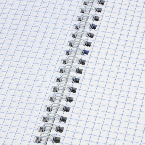 Тетрадь А4, 96 л., BRAUBERG, гребень, клетка, глянцевый лак, «Dark»