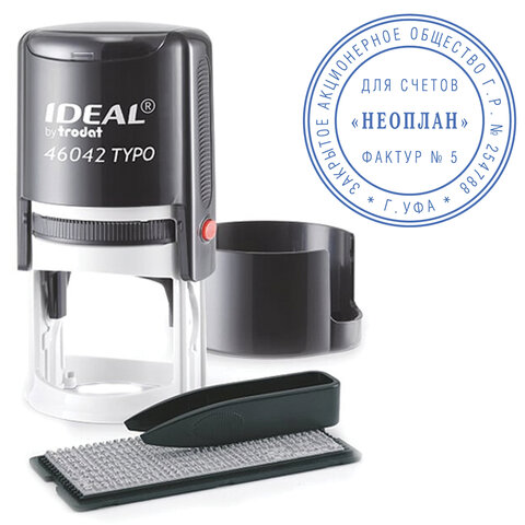 Печать самонаборная автоматическая Ideal, Ø42мм, 1 круг (161483)