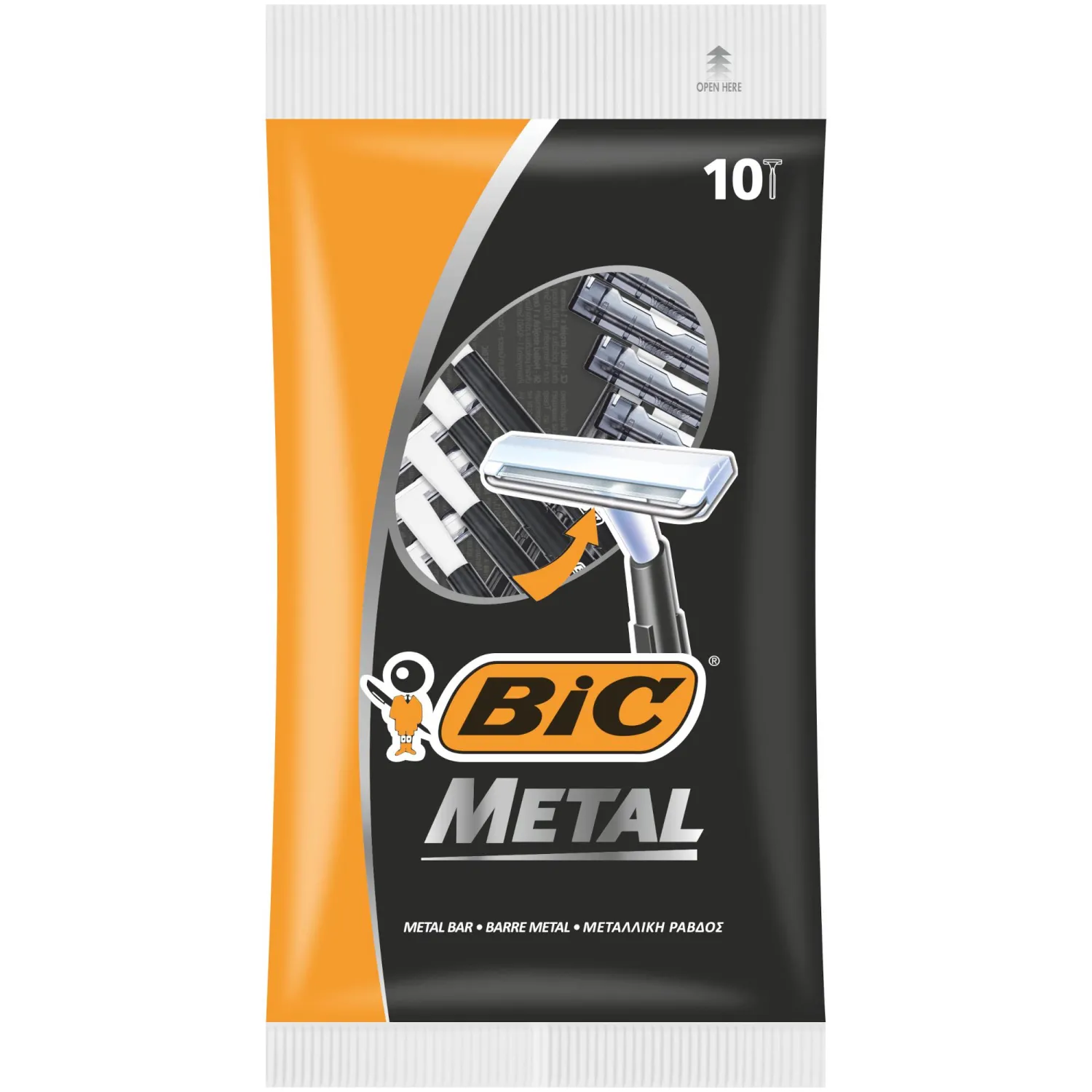 Бритва одноразовая BIC Metal (10 штук в упаковке)