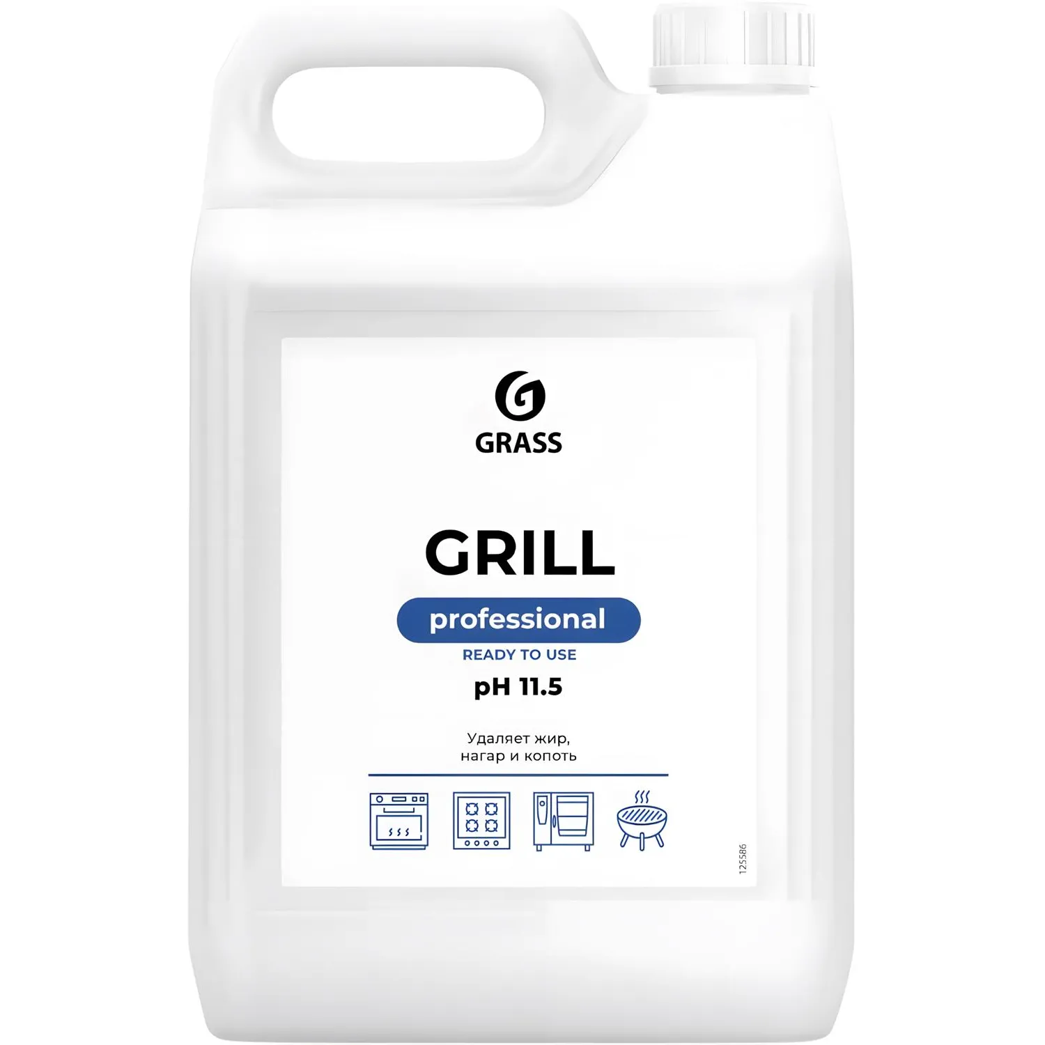 превью Моющее средство для грилей, духовок, пароконвектоматов Grass Grill Professional 5 л (готовое к применению средство)