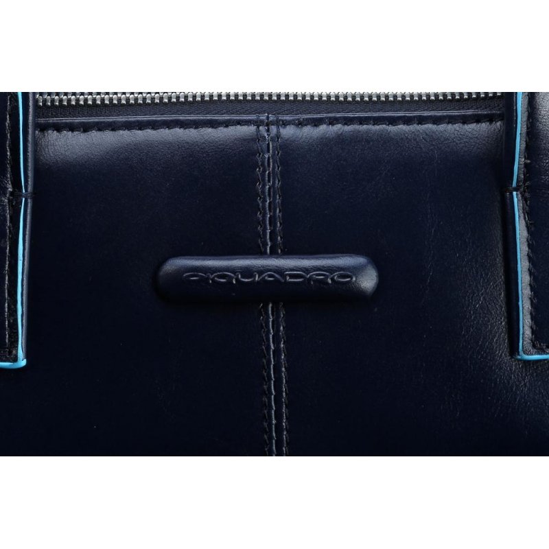 Сумка для документов Piquadro Blue Square из натуральной кожи синего цвета (CA4021B2/BLU2)