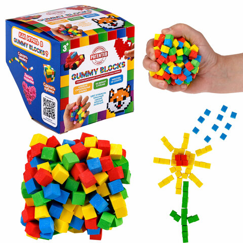 превью Конструктор-пластилин «GUMMY BLOCKS», разноцветные детали, 4 цвета, 1TOY