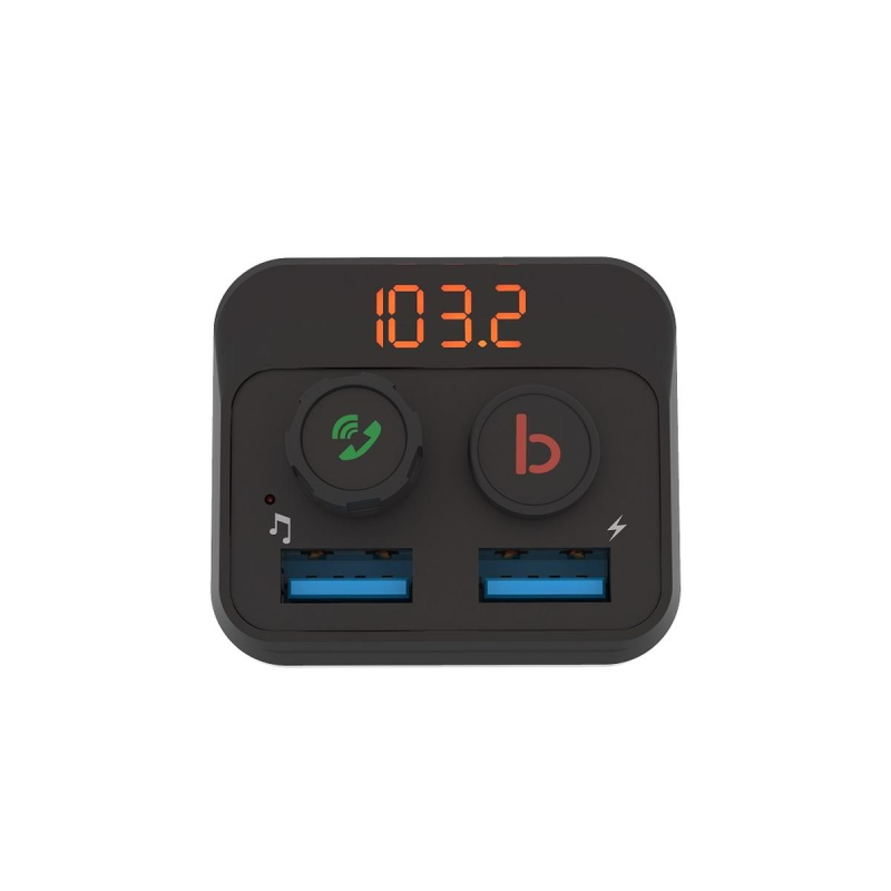 FM-трансмиттер с LED дисплеем Ritmix FMT-B100 (80000554)