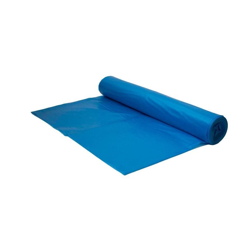 Мешки для мусора на 200 л Luscan синие (ПВД, 50 мкм, в рулоне 10 шт, 90×130 см)