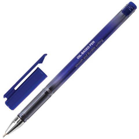 Ручка шариковая BRAUBERG OLP001, на масляной основе, немецкие чернила, корпус с печатью, 0.7 мм, синяя