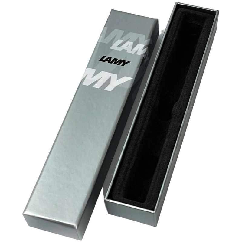 Ручка шариковая автоматическая LAMY 206 logo, Матовая сталь, M16, 4026752