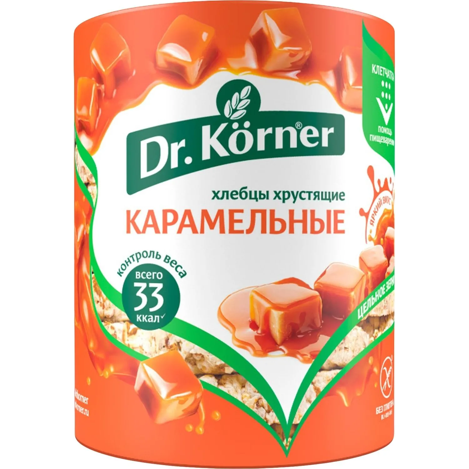 превью Хлебцы Dr.Korner Карамельные кукурузно-рисовые 90 г