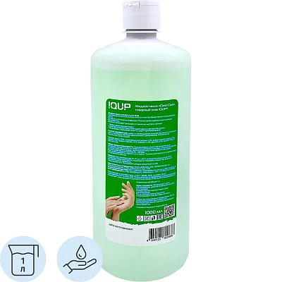Мыло жидкое IQUP Clean Care зел 1 л флип-топ