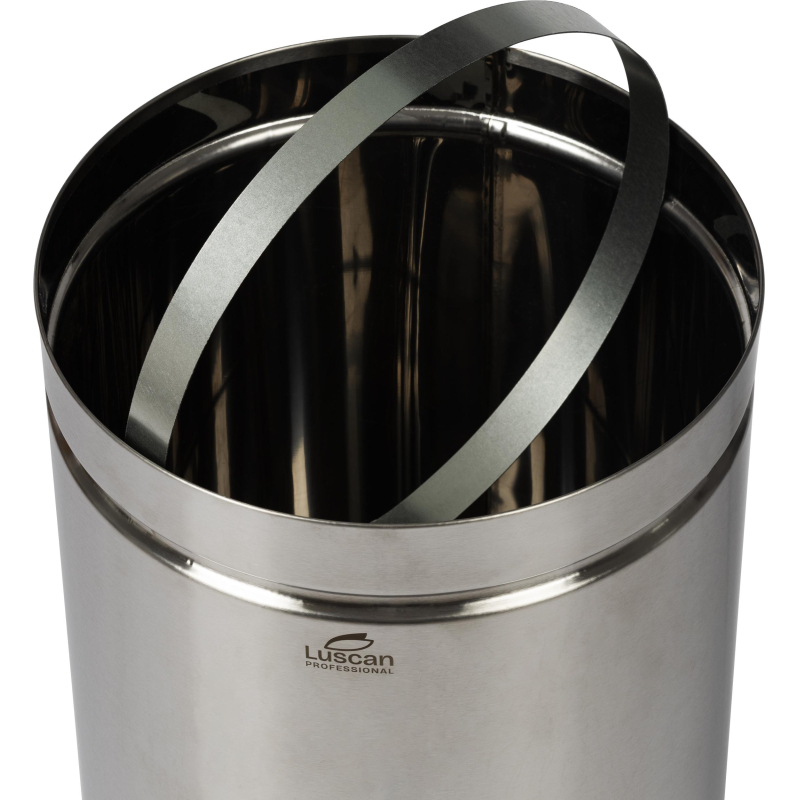 Ведро мусорное (урна) с качающ. крышкой нерж. сталь Luscan Professional 30л
