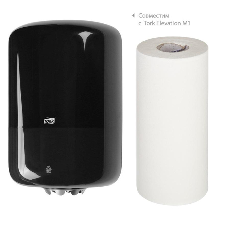 Полотенца бумажные в рулонах с центральной вытяжкой Aster Pro Mini 1-слойные 12 рулонов по 120 метров (артикул производителя 231145)