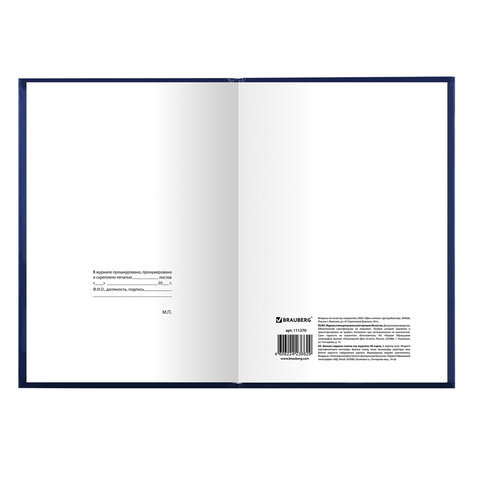 Журнал учета для розничной торговли, 96 л., бумвинил, блок офсет, А4 (200×290 мм), BRAUBERG