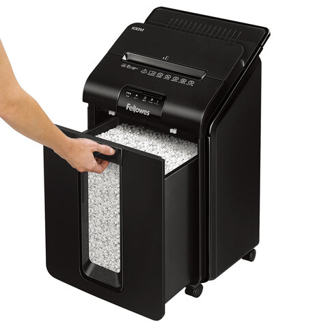 Уничтожитель документов Fellowes AutoMax 100M 4-й уровень секретности объем корзины 23 л