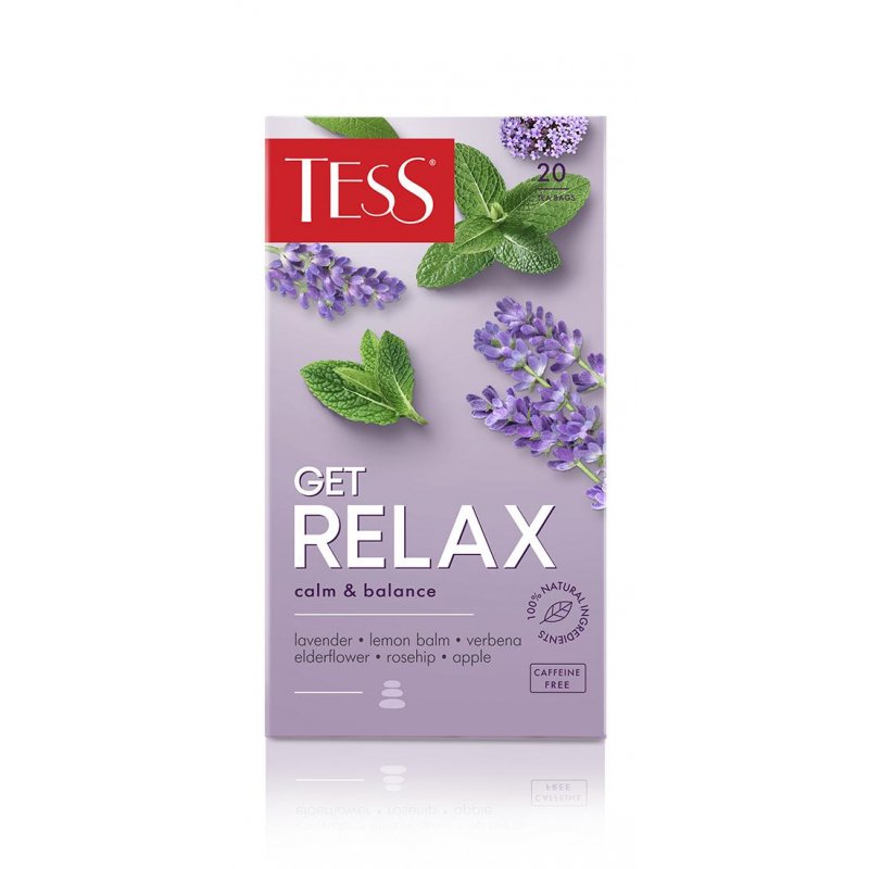 Чай Tess Get Relax calm&balance травяной 20 пакетиков
