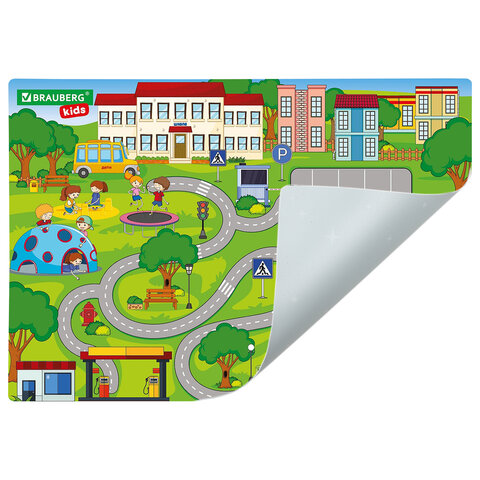 Настольное покрытие BRAUBERG KIDS, А3+, пластик, 46×33 см, «Лабиринт»