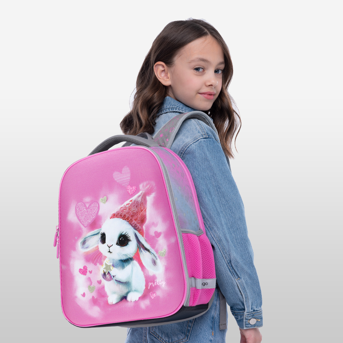 Ранец Berlingo Expert Mini «Dreamy Bunny» 36×27×14см, 2 отделения, 2 кармана, анатомическая спинка