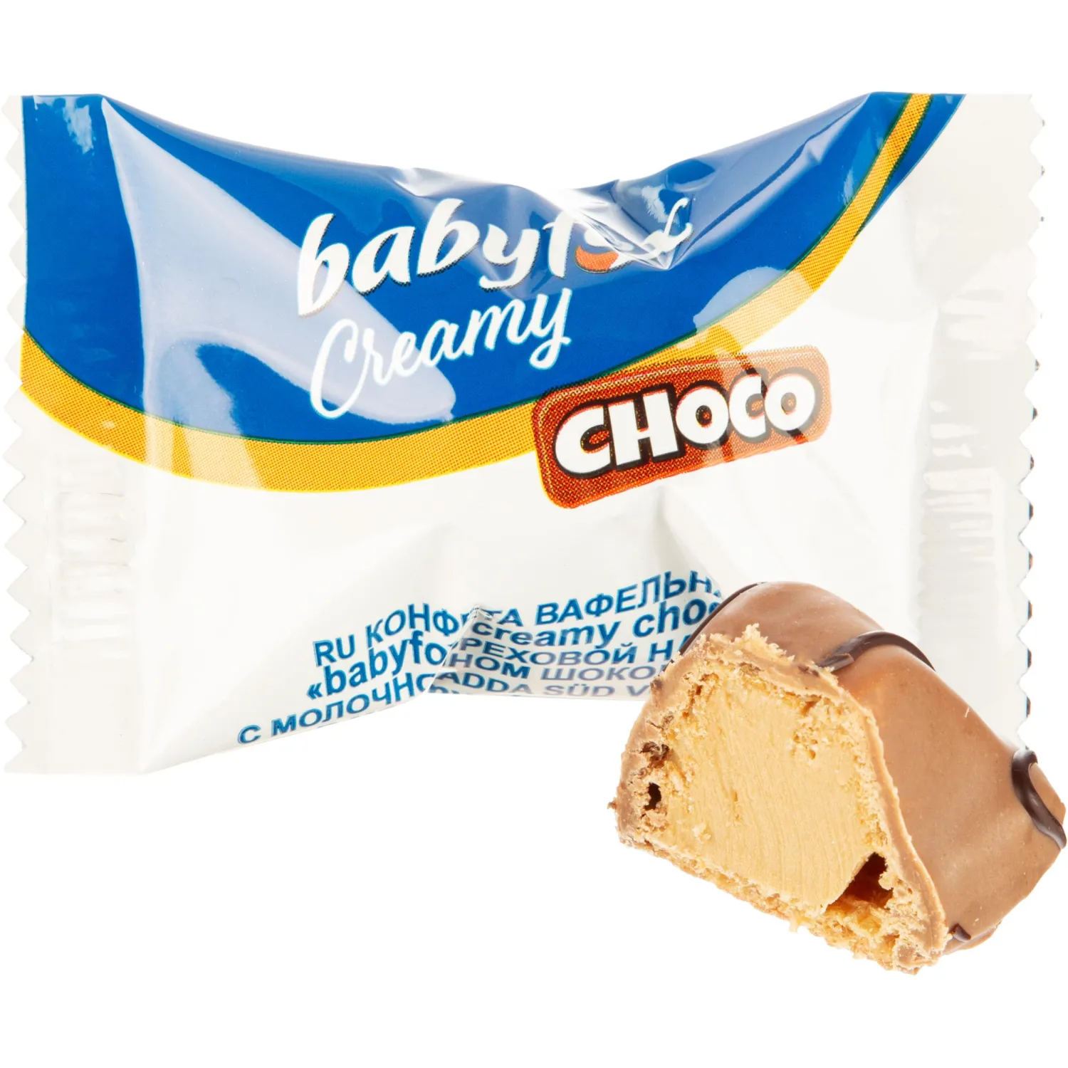 Конфеты глазированные Babyfox Creamy Choco с молочно-ореховой начинкой 2 кг
