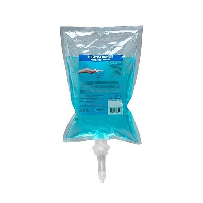 Картридж с жидким мылом KEMAN нейтральное синее S1 1000мл 100024-1000
