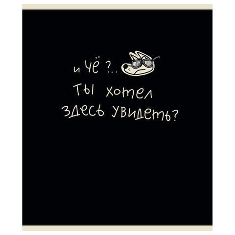 Тетрадь А5 48 л. ПЗБМ, скоба, клетка, матовая ламинация, брайль, «Тетрадь подписана» (микс в ПУ)
