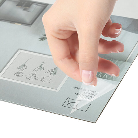 Рамка 30×40 см небьющаяся, аналог IKEA, багет 21 мм, МДФ, BRAUBERG «Idea», белая