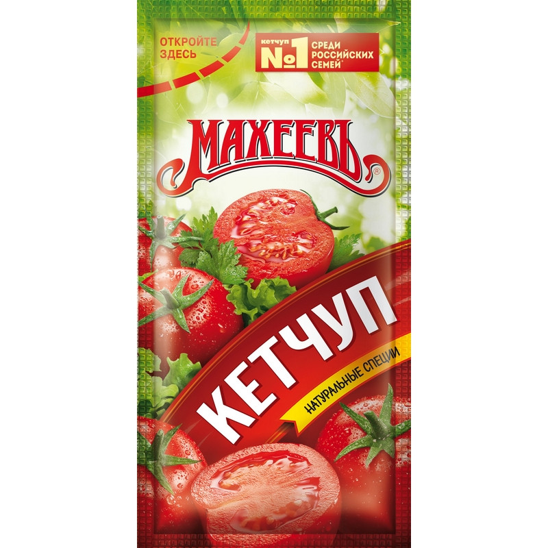 превью Кетчуп Махеевъ Томатный 60 штук по 10 г