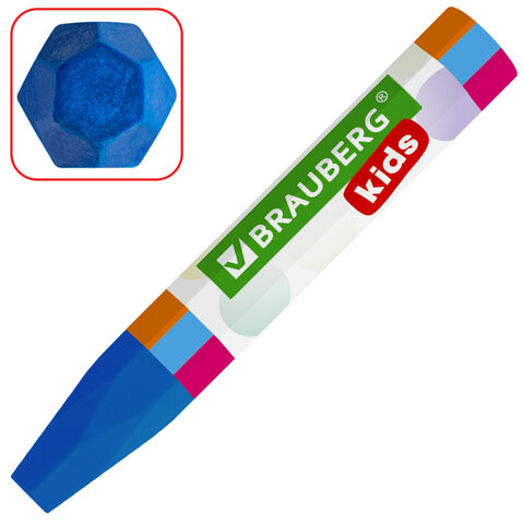 Восковые мелки утолщенные BRAUBERG KIDSНАБОР 24 цветана масляной основе271694