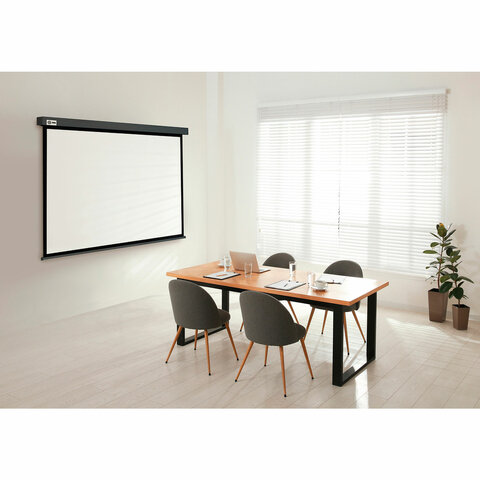 Экран Cactus Wallscreen CS-PSW-180X180-SG, 180×180 см, 1:1, настенно-потолочный, серый