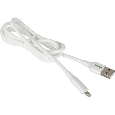 Кабель ProMega U28, 2.4A, 1м, USB - Lightning, TPE, силикон, белый