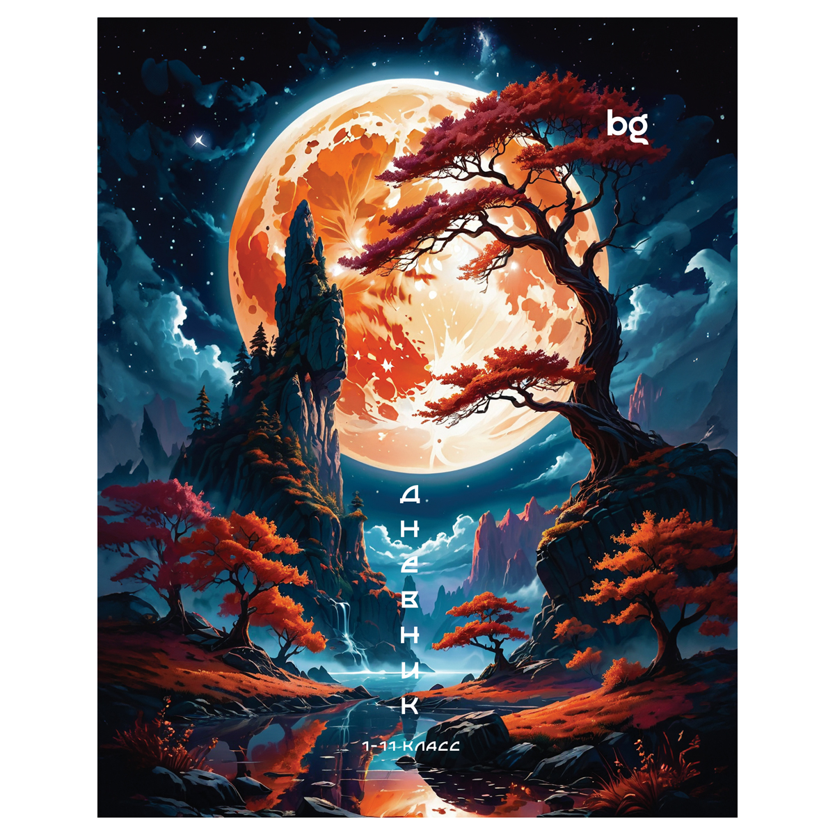 превью Дневник 1-11 кл. 40л. на скобе BG «Лунный свет»