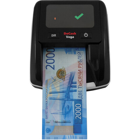 превью Детектор банкнот DOCASH VEGA, автоматический, ИК, МАГНИТНАЯ, АНТИСТОКС детекция, АКБ