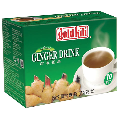 превью Чайный напиток «Ginger Drink» имбирный с медом, 10 саше по 18 г, GOLD KILI