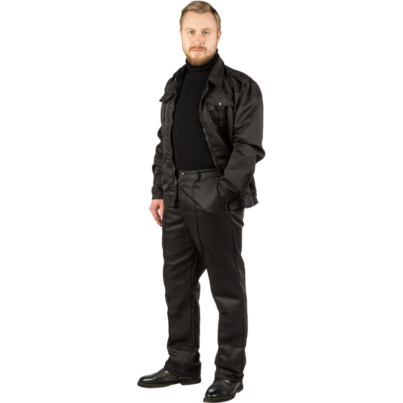 Костюм охранника К-м Альфа черн. (р.48-50)/182-188