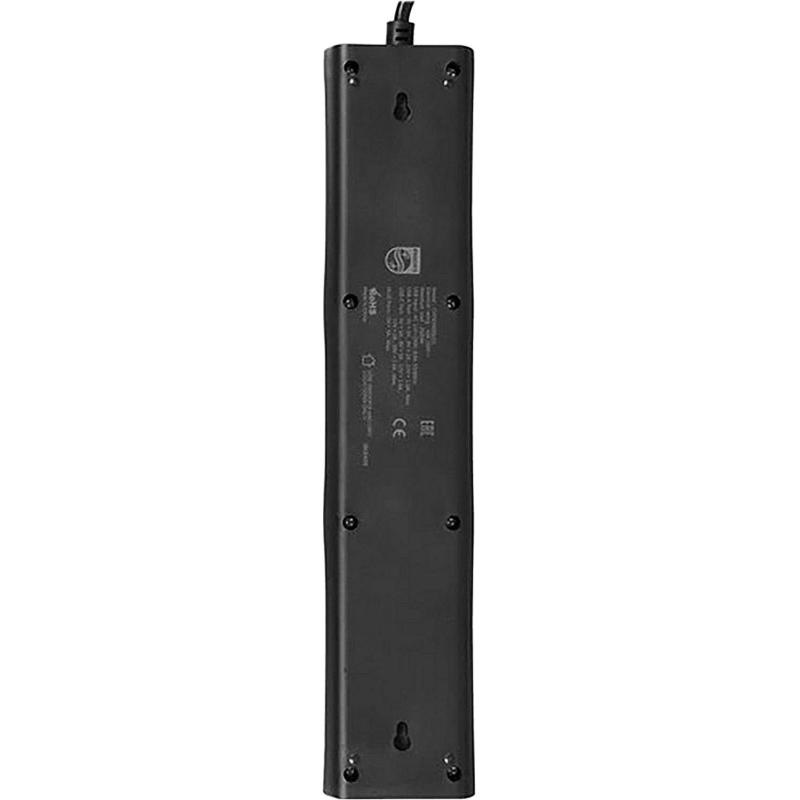 Сетевой фильтр Philips CHP8246BB/51 4р/3м с USB, 10А, черный