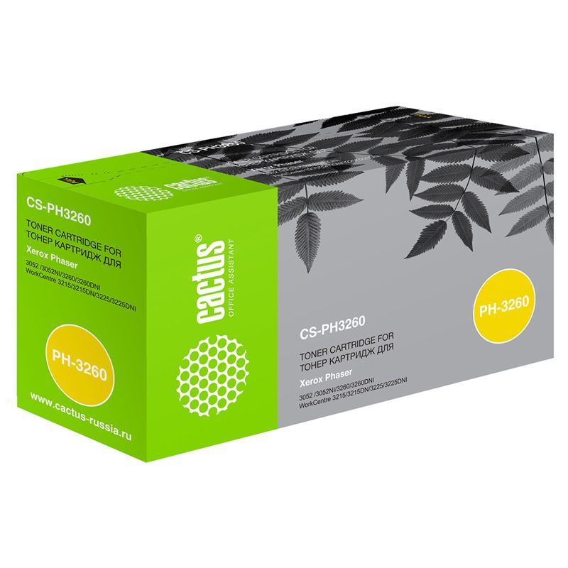 превью Картридж совм. Cactus PH3260 106R02778 черный для Xerox Phaser 3052/3260/WC 3215 (3000стр. )