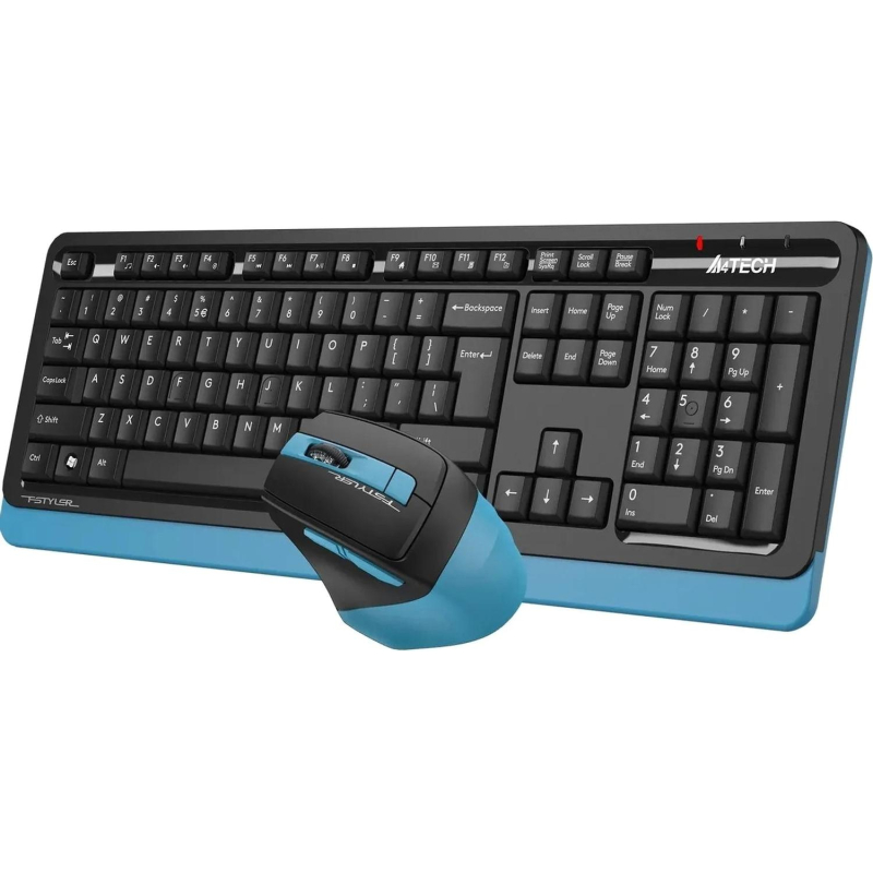 Набор клавиатура+мышь A4Tech Fstyler FG1035 NAVY BLUE USB беспров. чер/син