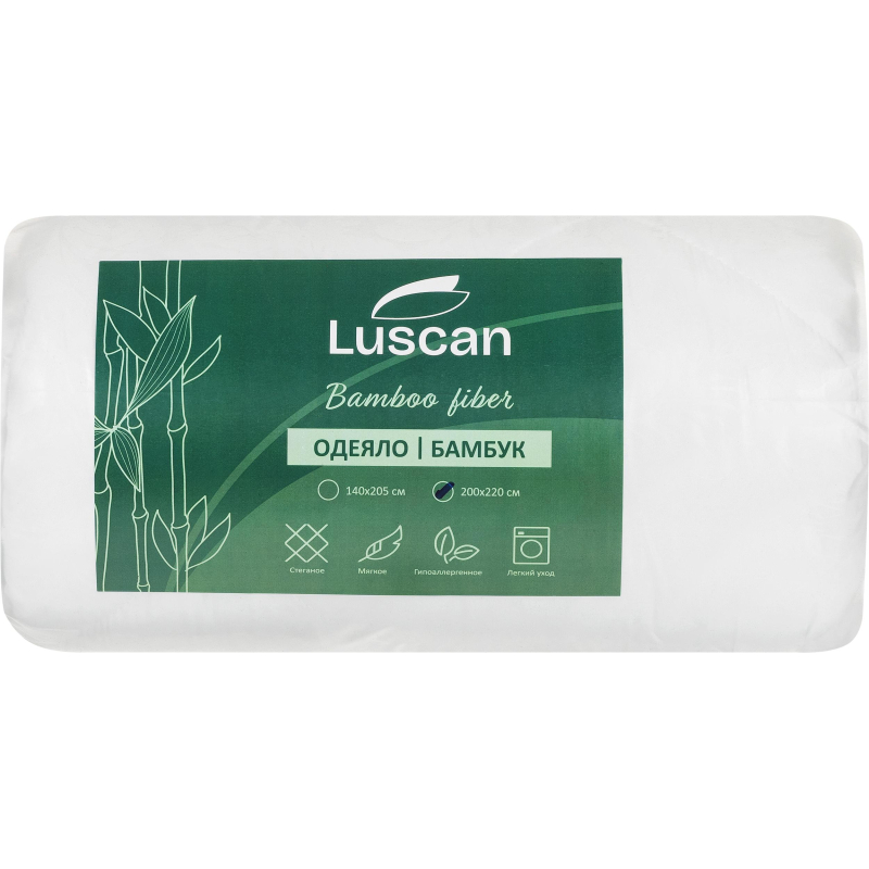 Одеяло Luscan 220×200 см стеганое микрофибра/бамбук 300 г/м2
