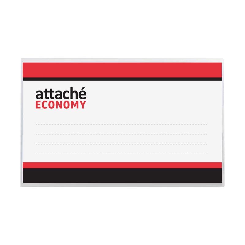 Бейдж Attache Economy горизонтальный 90×55 мм булавка/зажим