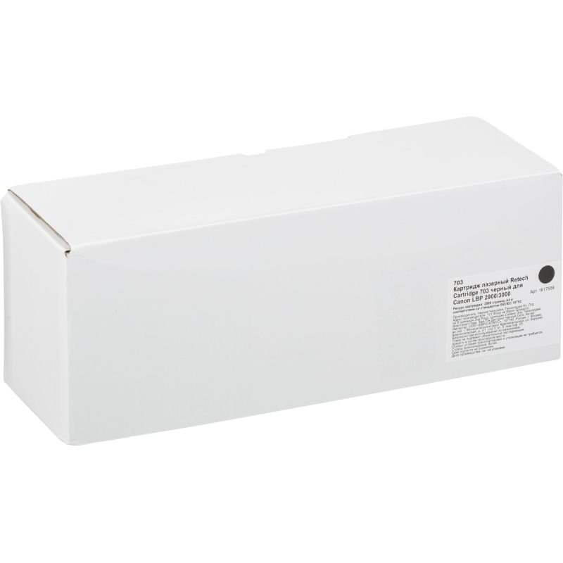Картридж лазерный Retech Cartridge 703 чер. для CanonLBP2900/2900B