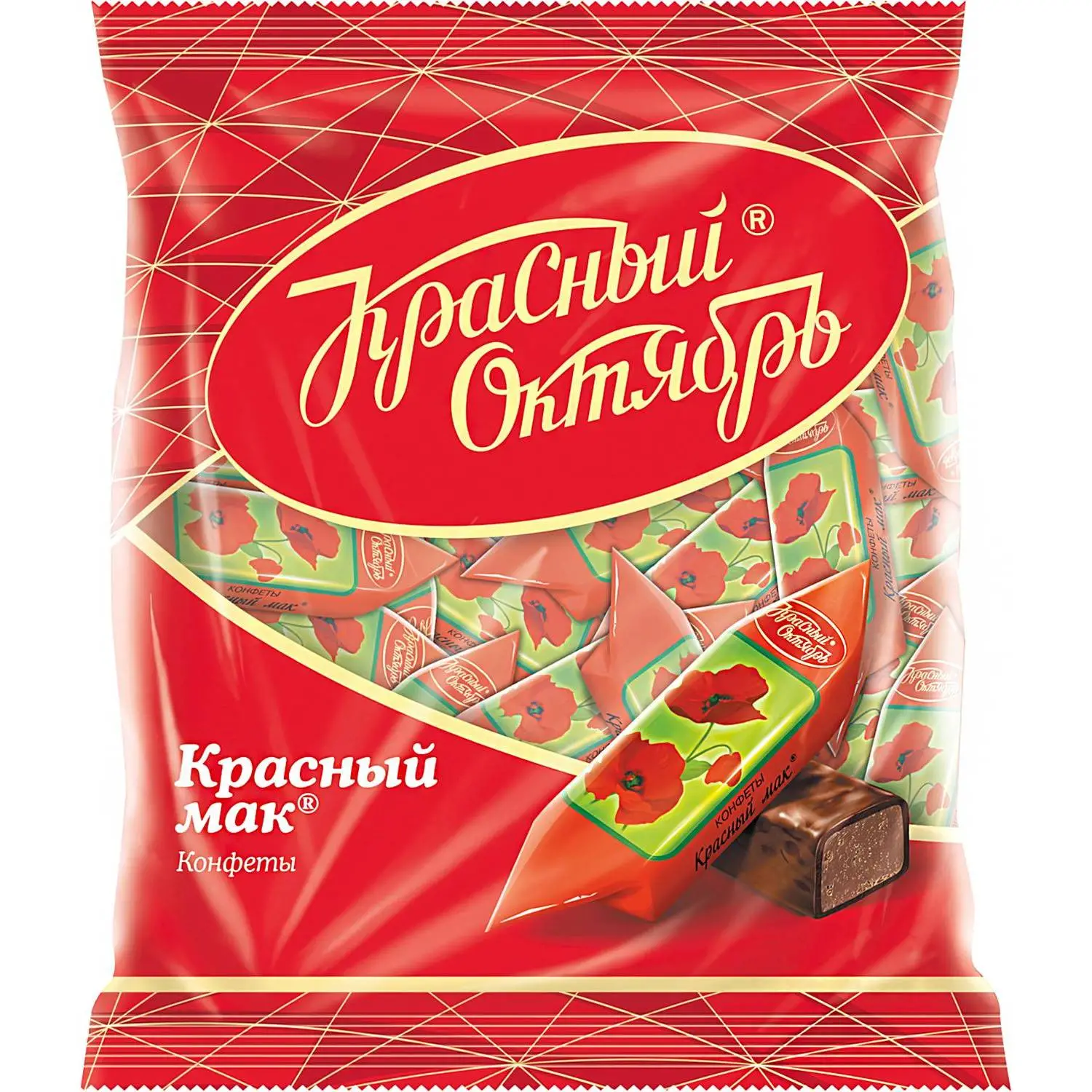 Конфеты шоколадные Красный Октябрь Красный мак 250 г