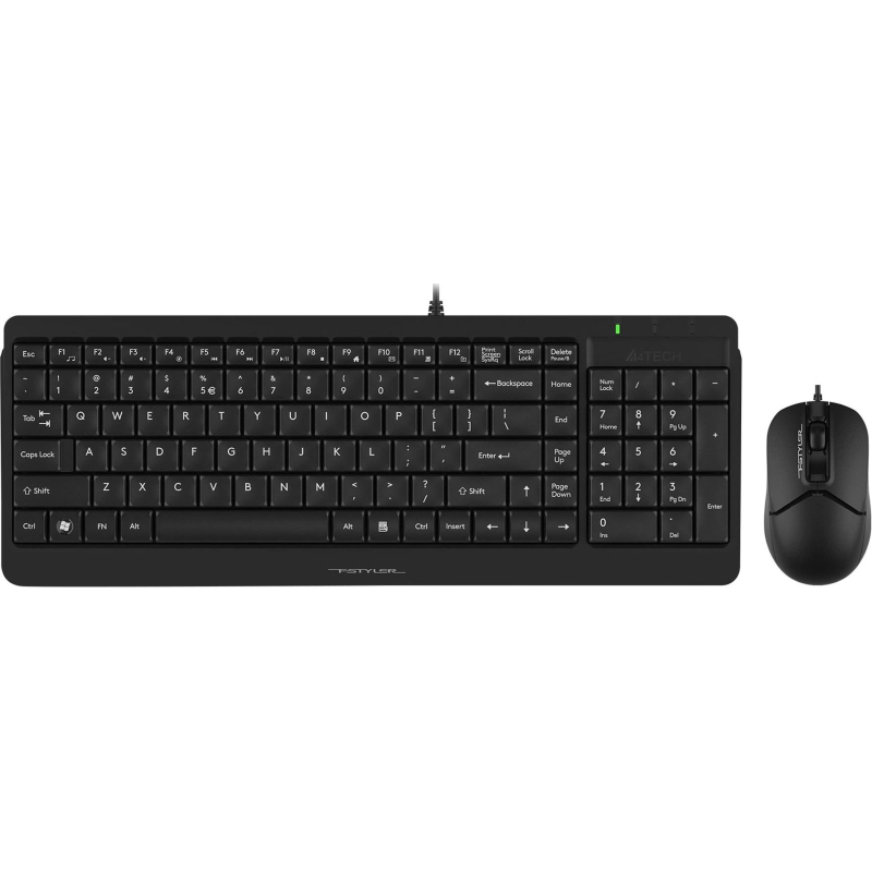 превью Набор клавиатура+Мышь A4Tech Fstyler F1512 USB (F1512 BLACK)