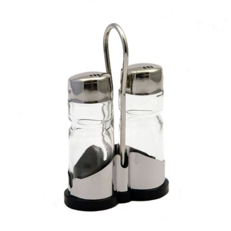 превью Набор для специй на металлической подставке (солонка, перечница)