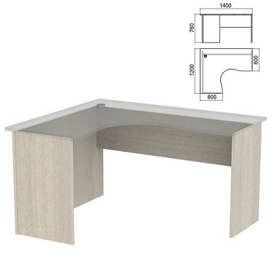 Стол компактный ЧАСТЬ 2 «Арго»1400×1200х760 ммлевыйясень шимо