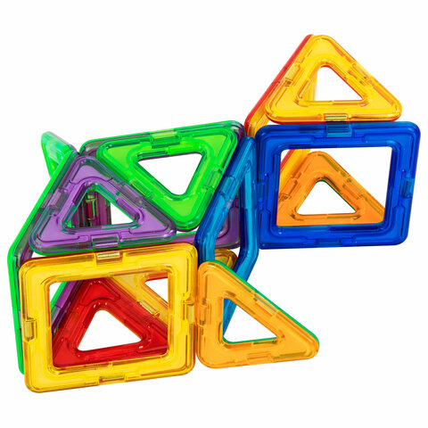 Магнитный конструктор MAGNETIC BLOCKS, 30 магнитных деталей, BRAUBERG KIDS