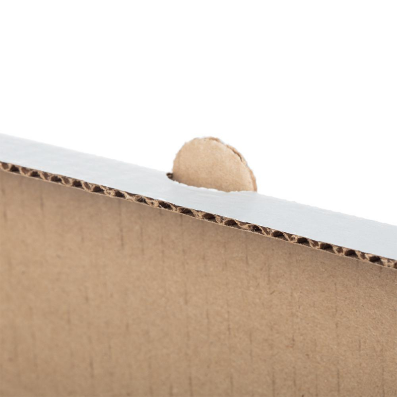 Короб картонный для пиццы 350x350x40 мм беленый гофрокартон Т-23 (10 штук в упаковке)