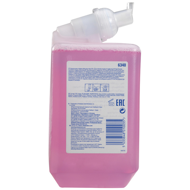Картридж с мылом-пеной Kimberly Clark Scott Everyday Use 6340 1 л (6 штук в упаковке)