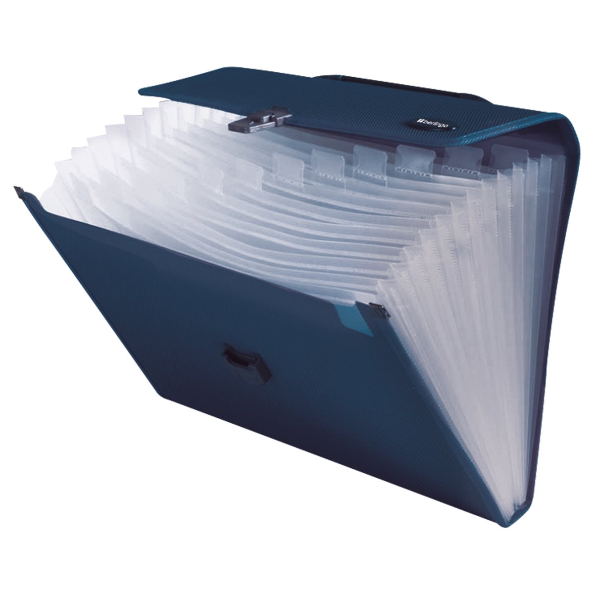 Папка-портфель 13 отделений Berlingo «Standard», A4, 330×240×40мм, 1000мкм, синяя
