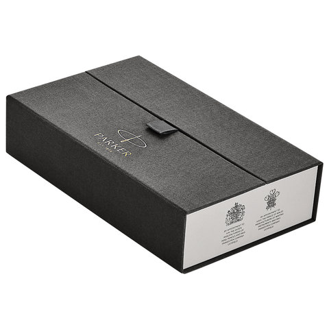 Ручка шариковая PARKER «Duofold Classic Black CT», корпус черный, детали палладий, черная, 1931390