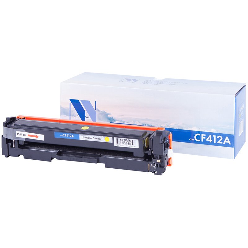 Картридж лазерный NV PRINT (NV-CF412A) для HP M377dw/M452nw/M477fdn/M477fdw, желтый, ресурс 2300 страниц