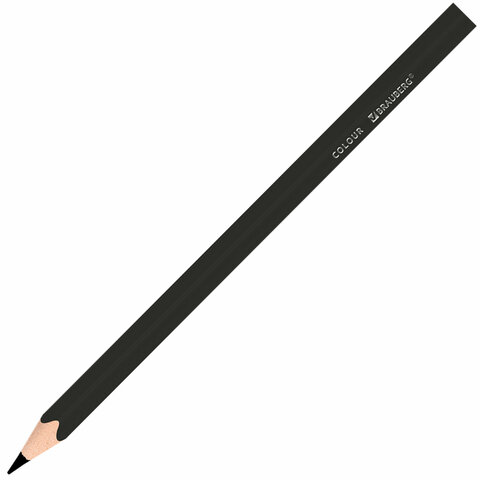 Карандаши цветные BRAUBERG KIDS, 12 цветов, трехгранный корпус, грифель мягкий 3 мм