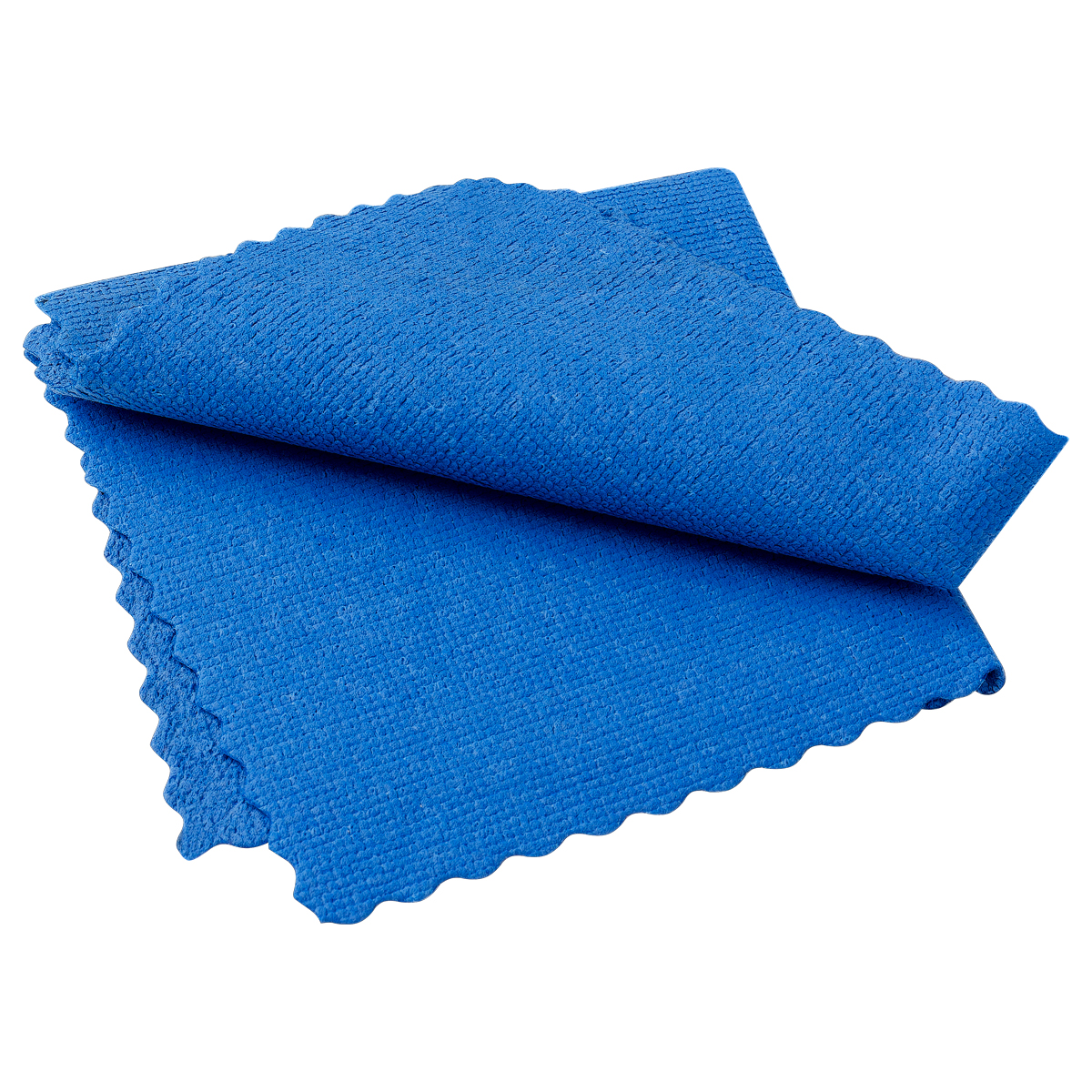 Салфетка для уборки OfficeClean, для сильных загрязнений на стеклах и зеркалах, микрофибра с пропиткой PVA, 30×30см, европодвес, синяя
