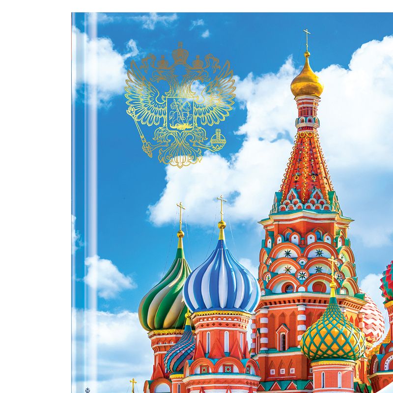 превью Дневник 1-11кл. 48л. (твердый) ArtSpace Российского школьника, ляссе, глянцевая лам., тиснение фольгой